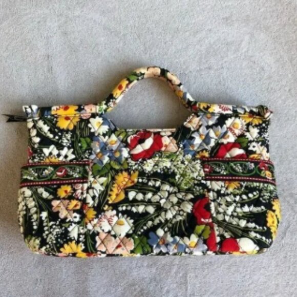 NWOT Vera Bradley PoppyFields Cotton Handled Clutch Bag - Picture 1 of 10